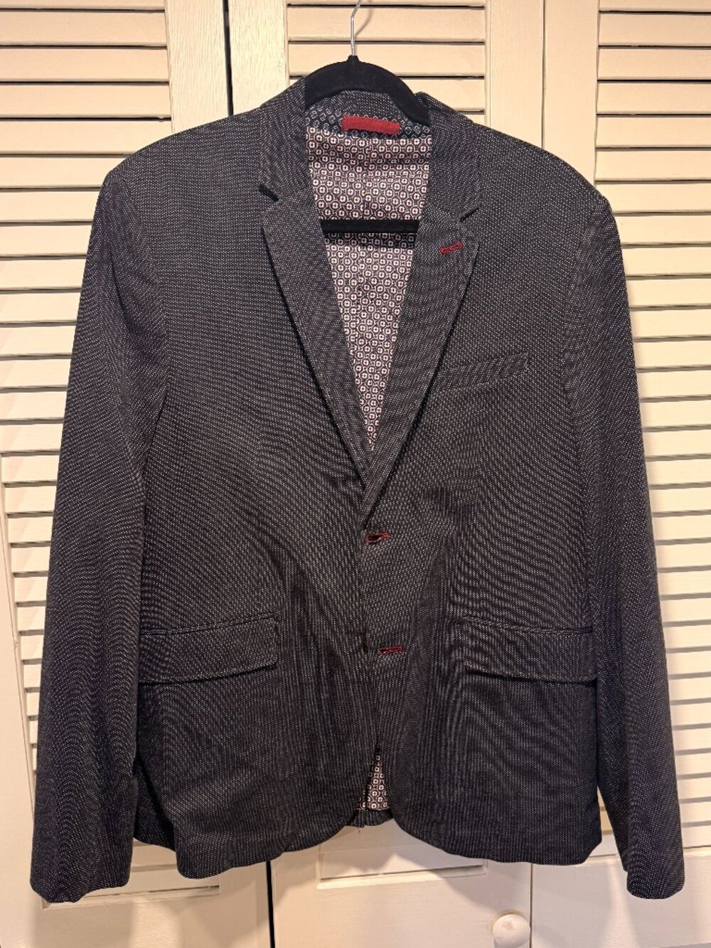 Ted Baker London Navy Birdseye Blazer / Sport Coat — Size 4 (US L)